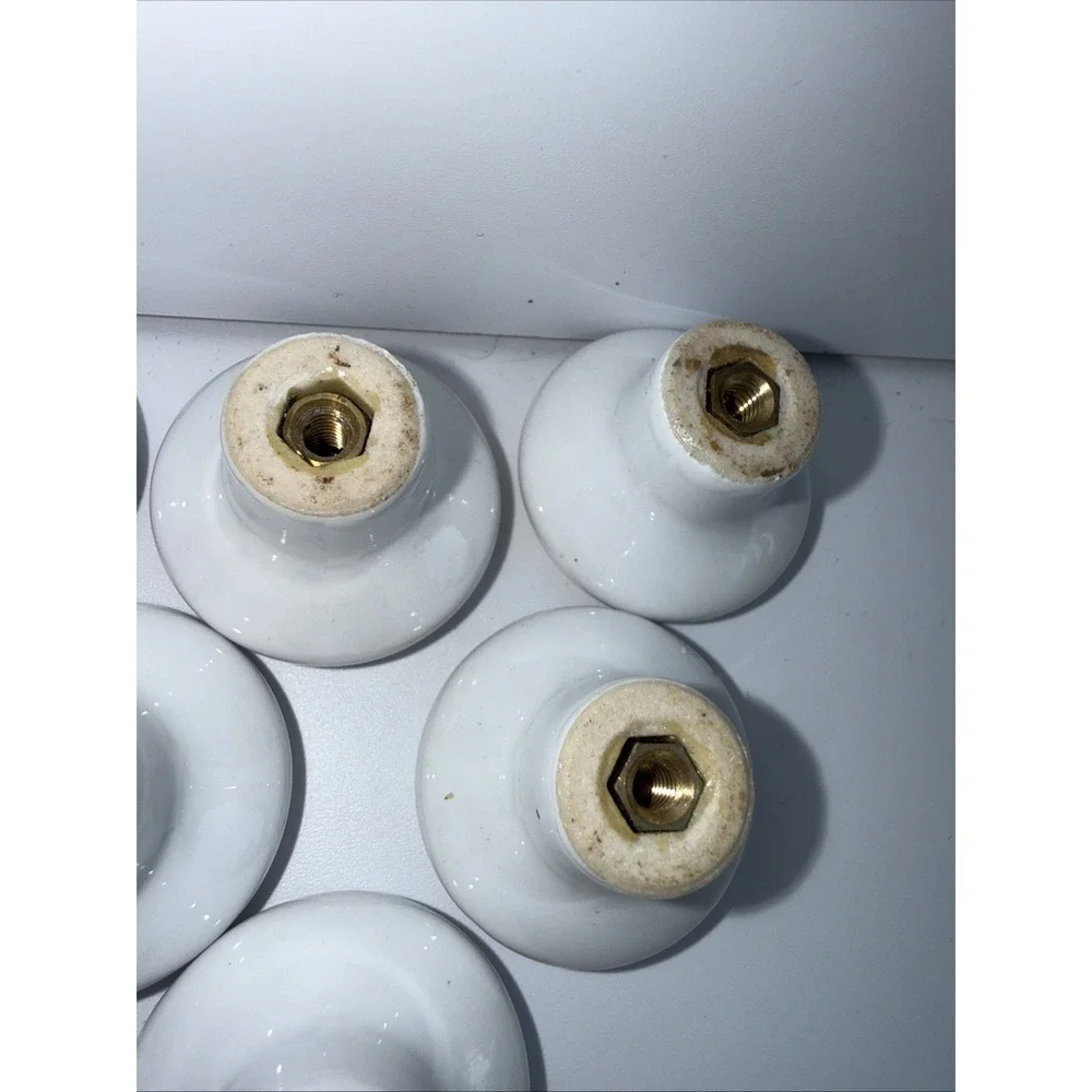 Vtg Set‎ Of 8 Rooster Ceramic Cabinet Knobs 1